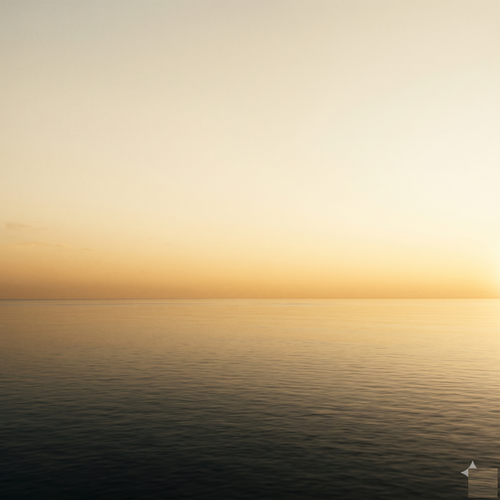 Confidence Rebuild — dawn over a still ocean, guided self-talk audio